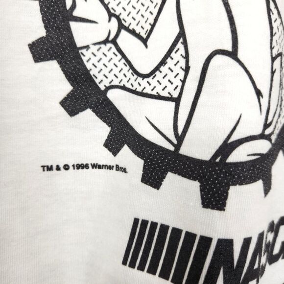 Vintage 96-97 NASCAR Looney Tunes Team Acme Tweety Bird Double Sided Tee XL - Picture 6 of 9